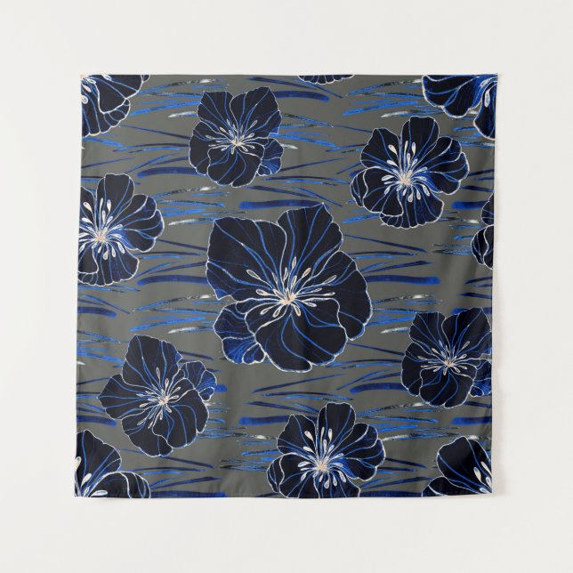 Tapiz Hermoso patrón impecable con estilo acuarela (Anverso)