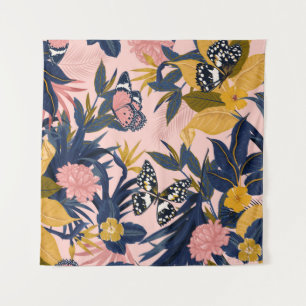 Tapiz Hermoso patrón tropical dulce sin costura