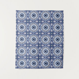 Tapiz 💙 🤍 Hermosos Azulejos mediterráneos de época