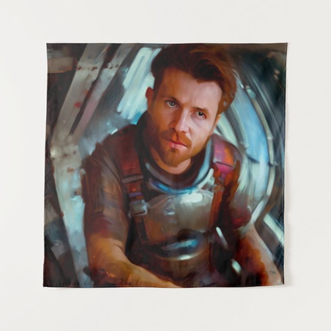 Tapiz Héroe de SF (Anverso)