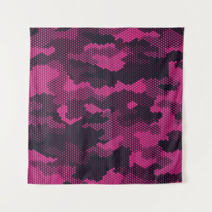 Tapiz Hexagonal de camuflaje, fondo de textura militar