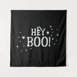 Tapiz Hey Boo! Halloween Backdrop party banner