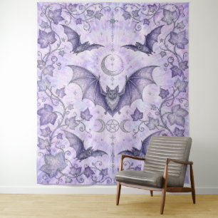 Tapiz Hiedra y Murciélagos Arte Pagano