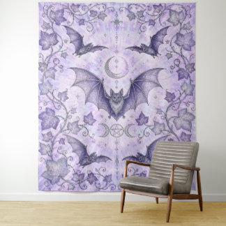Tapiz Hiedra y Murciélagos Arte Pagano
