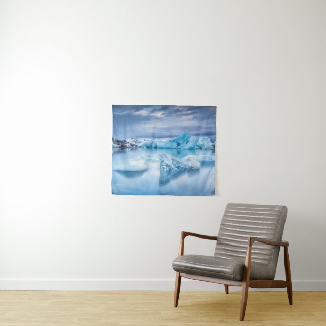 Tapiz Hielo y nieve | Laguna Jokulsarlon, Islandia (In situ (horizontal))