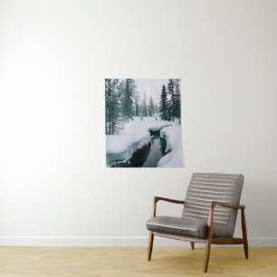 Tapiz Hielo y nieve Secuencia en un paisaje invernal n