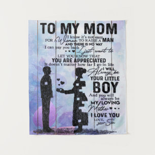 Tapiz Hijo Del Regalo De Mi Mamá Bonito regalo de vaca