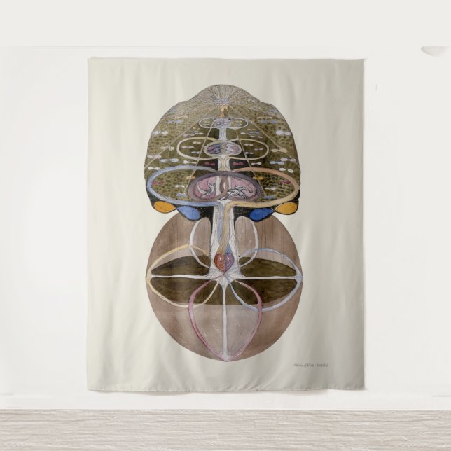 Tapiz Hilma af Klint - Árbol del conocimiento, No. 1 (Anverso)
