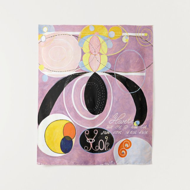 Tapiz Hilma af Klint - La Diez Más Grande, No. 06 (Anverso)