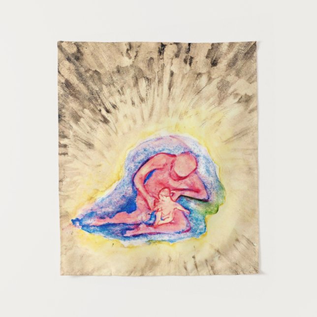 Tapiz Hilma af Klint - Madre e hijo (Anverso)