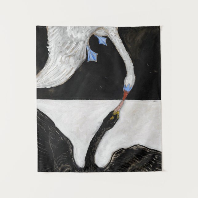 Tapiz Hilma Af Klint Swan no 1 (Anverso)