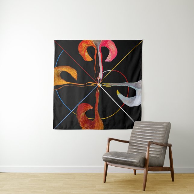 Tapiz Hilma af Klint - The Swan No. 7 (In situ (horizontal))