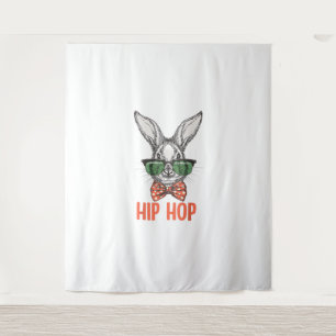 Tapiz Hip Hop Conejo De Pascua Nerd Hipster Rabbit