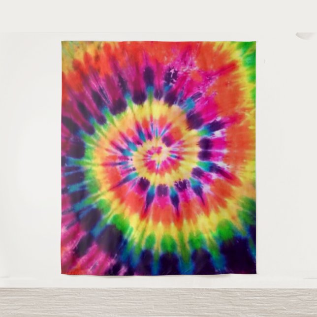 Tapiz Hippy 60's 70s Tye Dye Retro Colorful (Anverso)