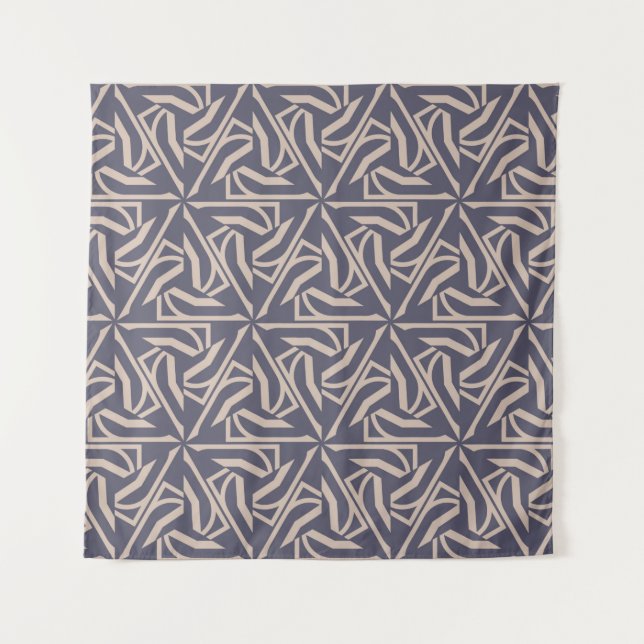 Tapiz Hipster pattern with polygonal elements. Triangles (Anverso)