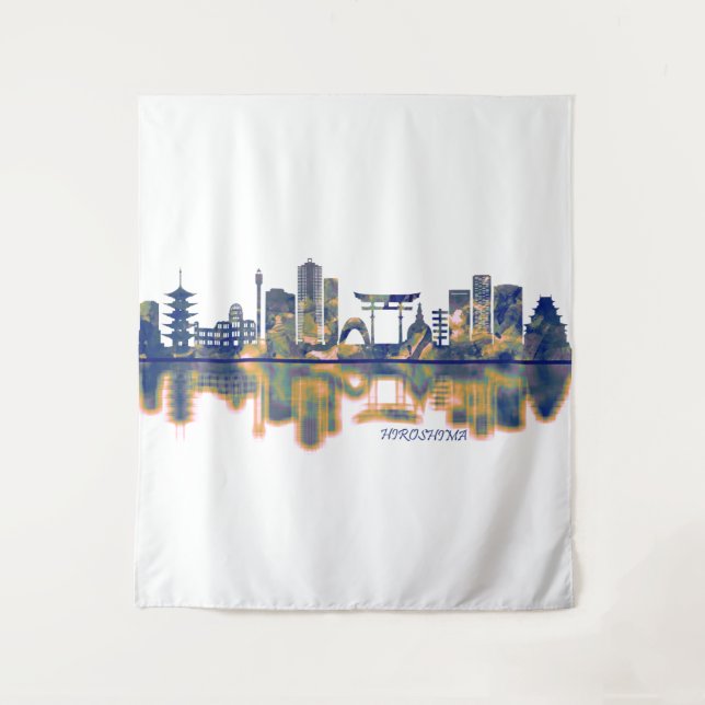 Tapiz Hiroshima Skyline (Anverso)