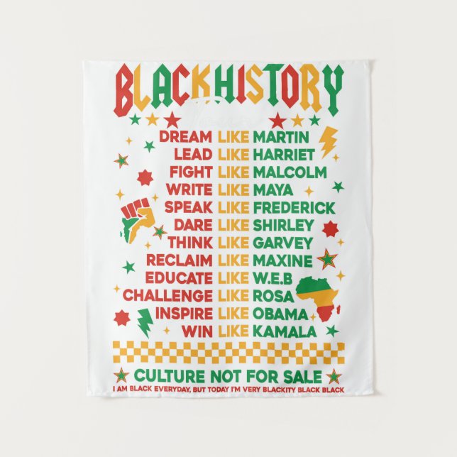 Tapiz Historia negra - Hazlo como (Anverso)