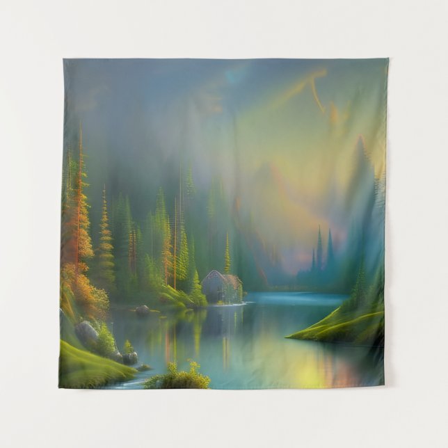 Tapiz Hogar dulce hogar en el bosque (Anverso)