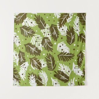 Tapiz Hojas blancas verdes: Patrón de conferencia