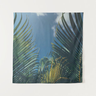 TAPIZ HOJAS DE PALMA TROPICAL