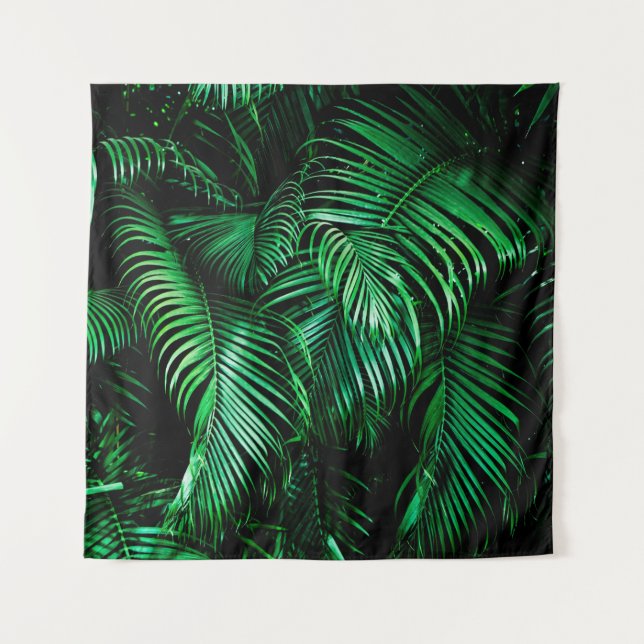 Tapiz Hojas de palma verdes (Anverso)
