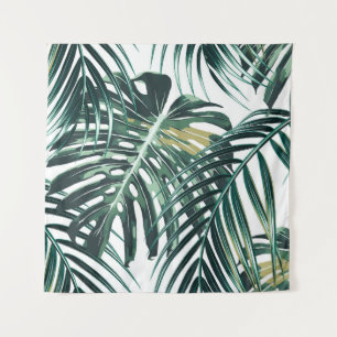 Tapiz Hojas tropicales de palma, hojas de selva sin cost