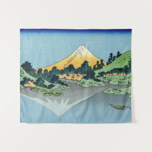 Tapiz Hokusai - El Monte Fuji reflexiona en el lago Kawa