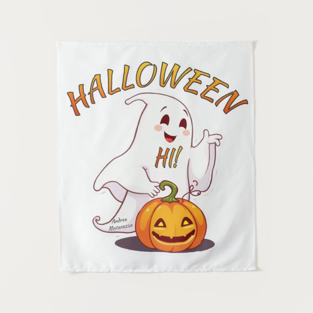 Tapiz ¡Hola! Halloween (Anverso)