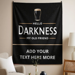 Tapiz Hola oscuridad mi viejo amigo divertido día de San