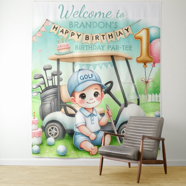 Tapiz Hole in One Birthday Boy Golf Par-tee (In situ)