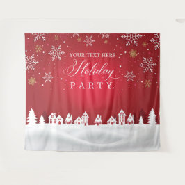 Tapiz Holiday Party snowflakes photobooth backdrop