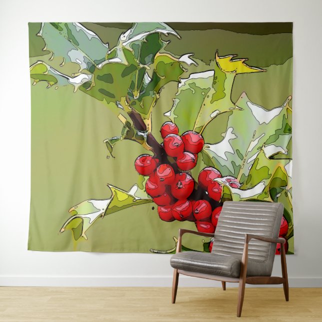 Tapiz HollyBerries 005 (In situ (horizontal))
