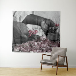 Tapiz Hombre con flores