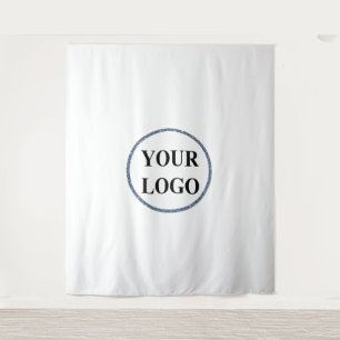 Tapiz Hombres Personalizados Regalos LOGO Blanco y Negro