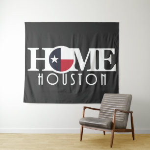 Tapiz HOME Houston (fondo negro)