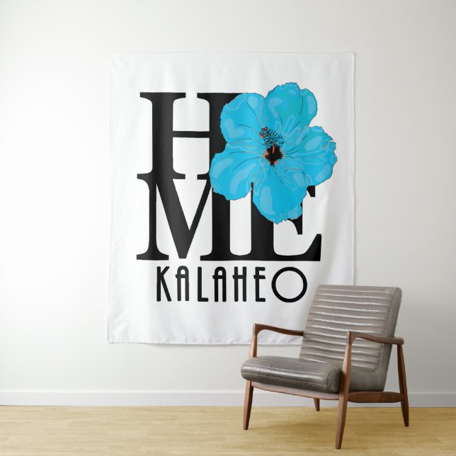 Tapiz HOME Kalaheo Blue Hibiscus (In situ)