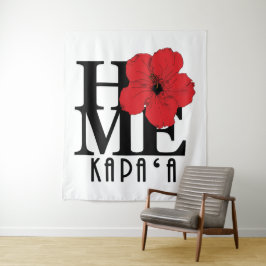 Tapiz HOME Kapa`a Kawaii RedHibiscs