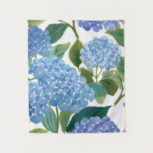 Tapiz Hortensias Azules Hermoso Arbusto Floral