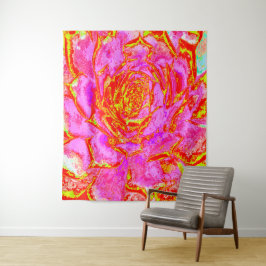 Tapiz Hot Pink, Red and Yellow Succulent Sedum Rosette