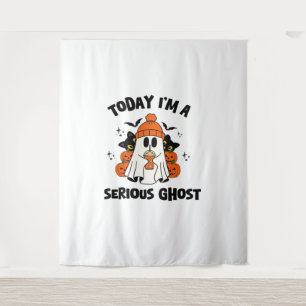 TAPIZ HOY SOY UN GRAVE CAFÉ DE FANTASMA DE HALLOWEEN