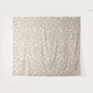 Tapiz Huella de leopardo beige.