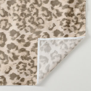 Tapiz Huella de leopardo beige.