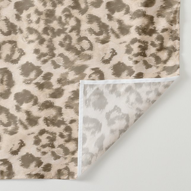 Tapiz Huella de leopardo beige. (Detalle)