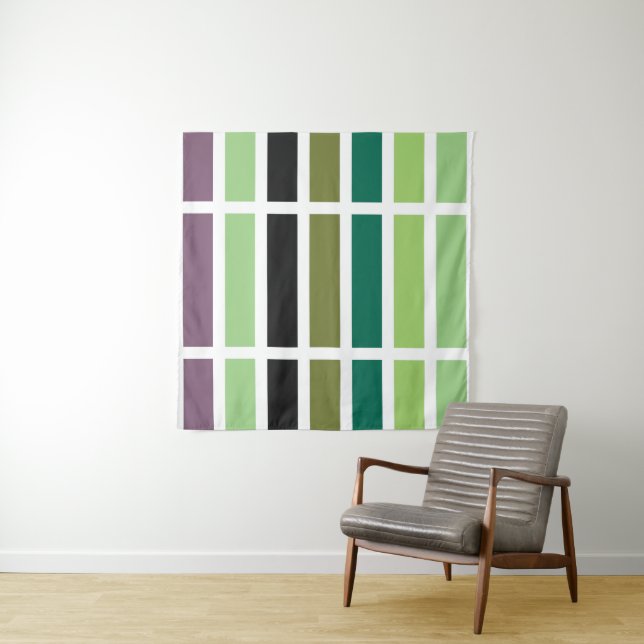 Tapiz Hues negros morados verdes (In situ)