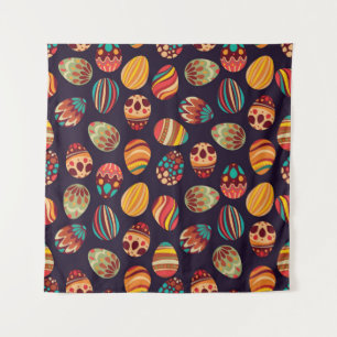 Tapiz Huevos de Pascua: diseño festivo sin fisuras.