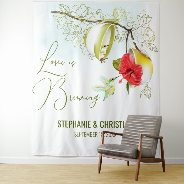 Tapiz Hummingbird Fiesta Tea Bridal Shower (In situ)