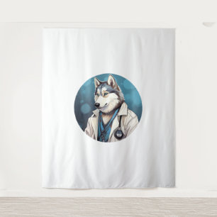 Tapiz Husky Dog Médica