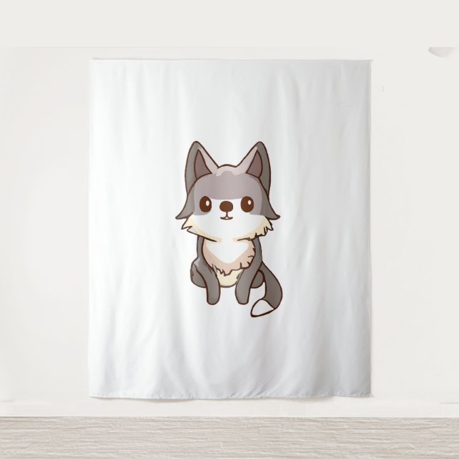 Tapiz Husky Dog Wolfhound (Anverso)