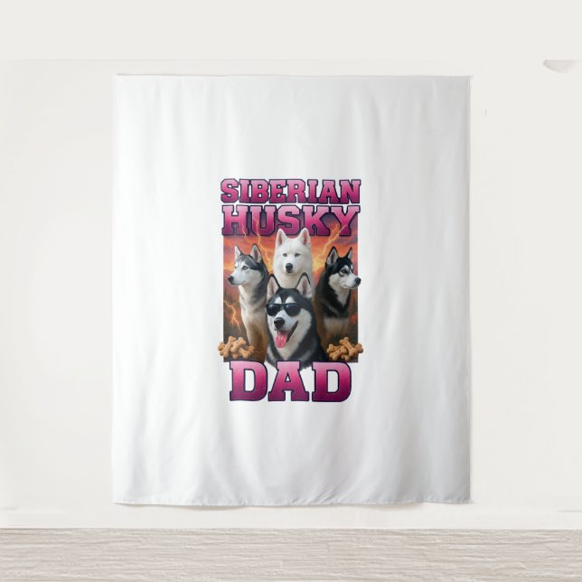 Tapiz Husky Siberian (Anverso)