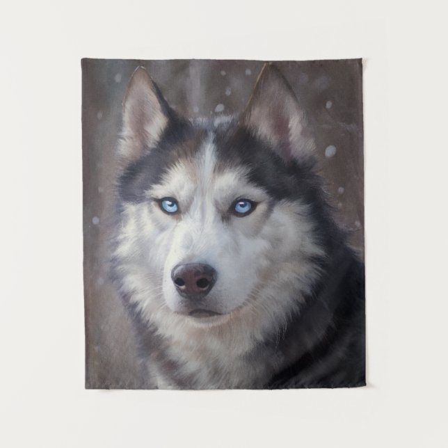 Tapiz Husky Siberian (Anverso)